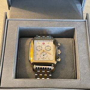 Michele Deco Two Tone Watch